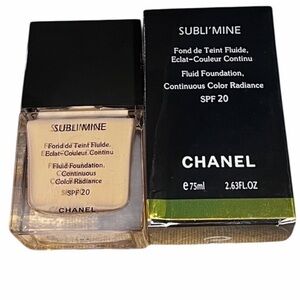 Chanel Subli'mine Fluid Foundation SPF 20 104 Exact Champagne 75ml. NIB!
